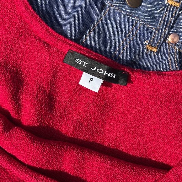 90s preppy St. John crop top - Picture 2 of 6